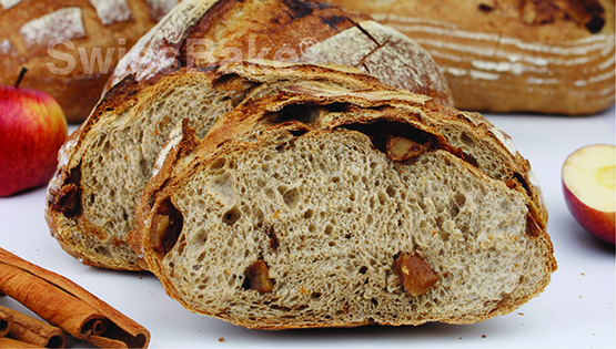 Rustic Wholemeal Apple & Cinnamon Bread